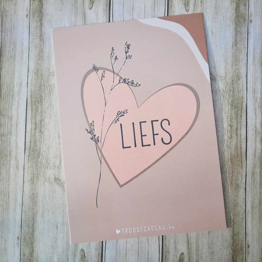 Gratis handgeschreven kaartje Troostcadeau