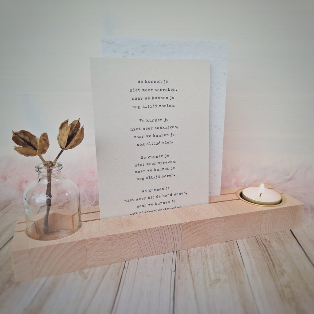 Troostplekje Vasthouden bij overlijden