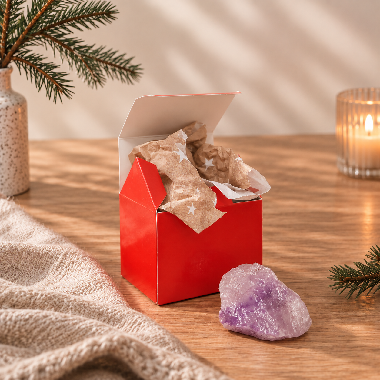 Adventskalender edelstenen met 25 huisjes vol verrassingen