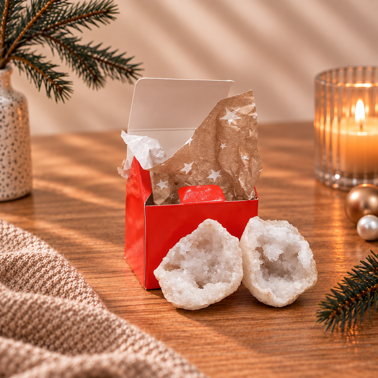 Kwarts geode in de Edelstenen Adventskalender