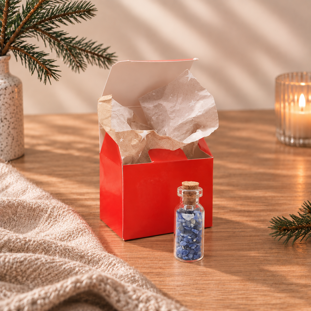 Originele adventskalender met edelstenen voor de feestdagen