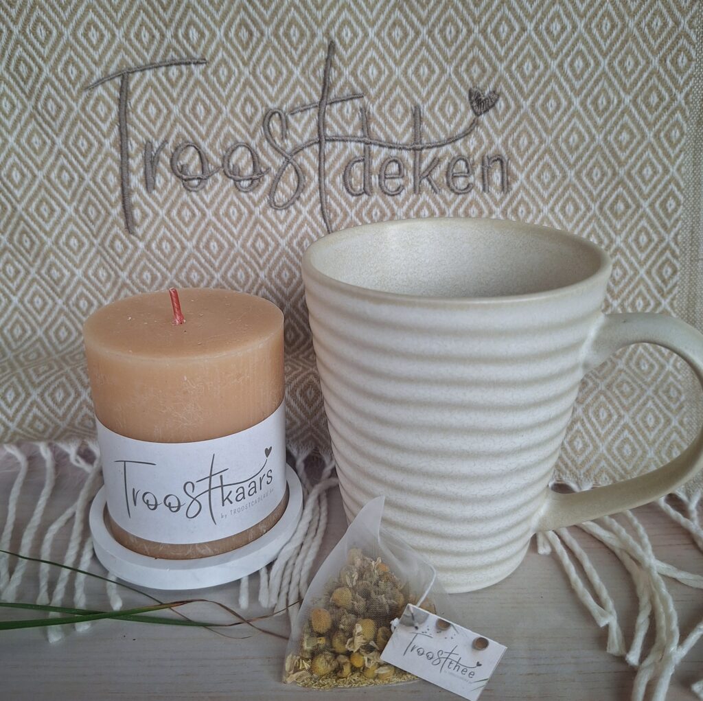 Troostdoos met Troostkaars en Troost thee