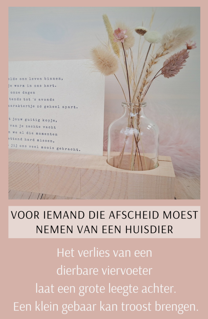 Troostcadeau bij verlies huisdier