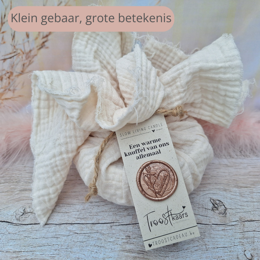 troostkaars als warm troostcadeau om iemand te steunen bij verlies of verdriet