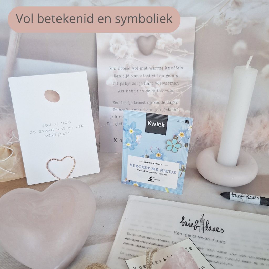 Troost bij verlies koesterdoosje