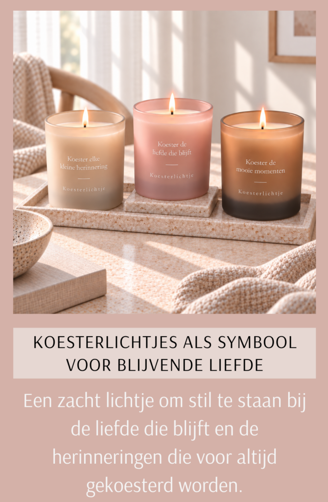 Troostkaarsen als symbool voor blijvende liefde